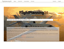 Tablet Screenshot of flightplanning24.com